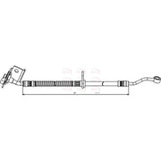 Apec Brake Hydraulic Hose Line Front Right fits Hyundai Accent III 2005-2010 1.4