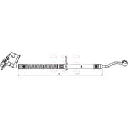 Apec Brake Hydraulic Hose Line Front Right HOS3855