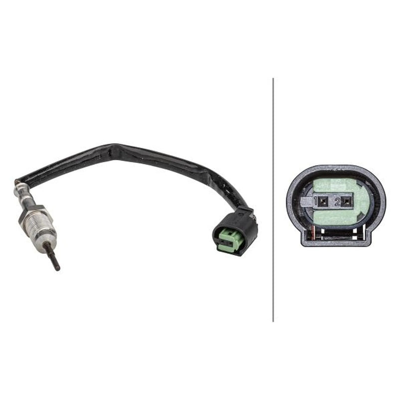 Hella Exhaust Gas Temperature Sensor before soot particulate filter fits BMW 1