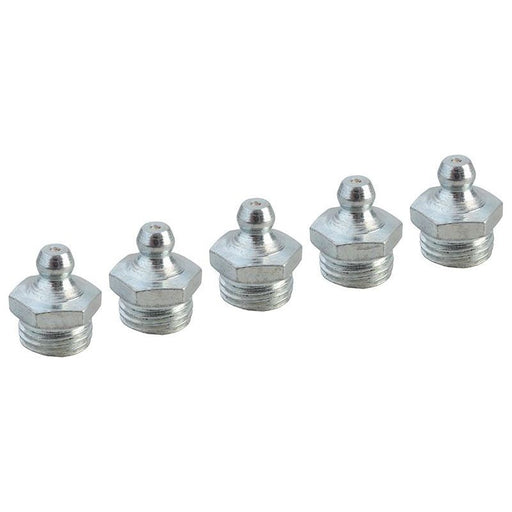 Faithfull Grease Nipple Straight 1/4in BSP (Pack 5) Faithfull - Dynamic Drive