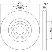 Mintex Front Brake Internally Vented Discs & Pads fits Audi A6 C5 1998-2005 4.2