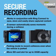 Ring Automotive RSDC2000 Smart Dash Cam WiFi Full HD 1080p 30fps 2" Screen G-Sen Ring Automotive - Town Tools 