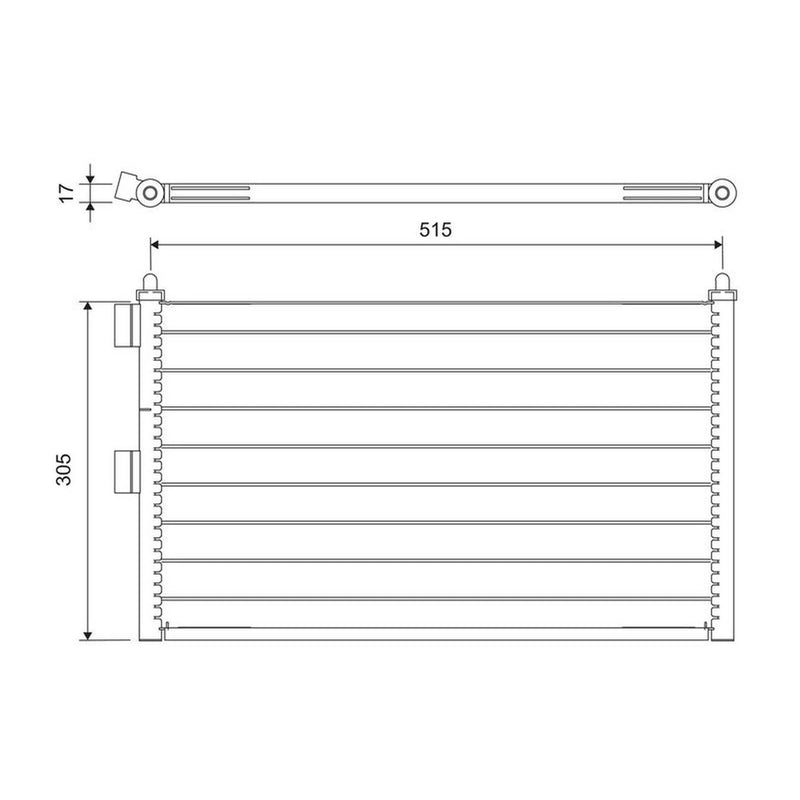 Valeo Air Conditioning Condenser 818020