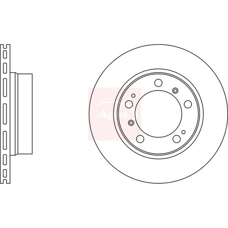 Apec Rear Brake Vented Discs & Pads fits Porsche Boxster 1996-2004 2.5 2.7
