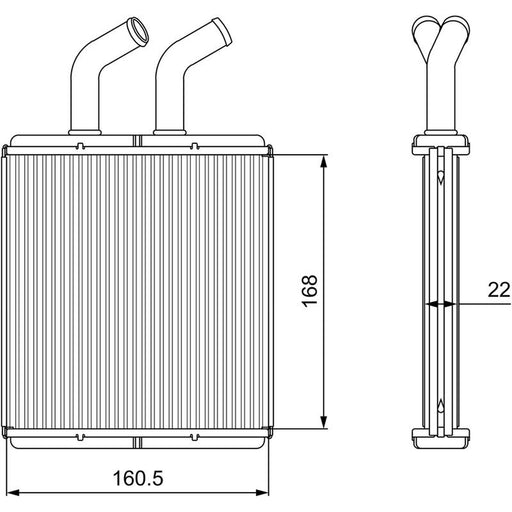 Valeo Heater Matrix Core Heat Exchanger 811562