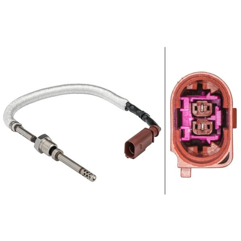 Hella Exhaust Gas Temperature Sensor before soot particu fits Audi A4 Allroad B8