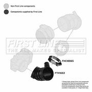 First Line Air Filter Intake Hose NBR (nitrile butadiene rubber) fits BMW 3