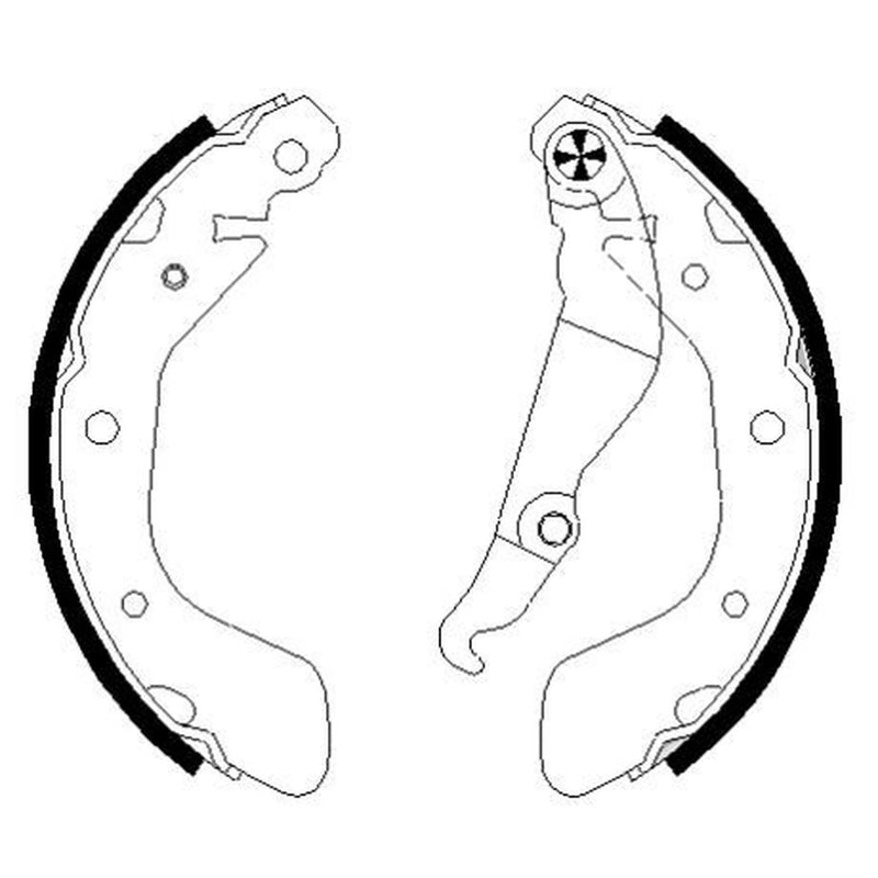 Mintex Brake Shoe Set Axle Kit fits Chevrolet Aveo 2011-2015 1.2 1.3 1.4 1.6