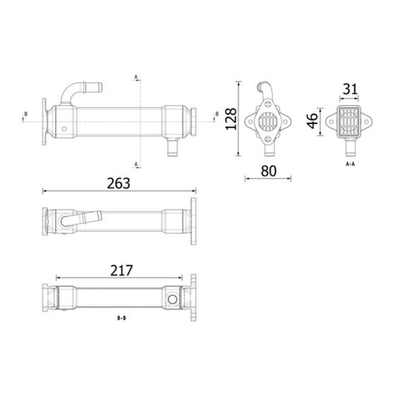 Mahle EGR Cooler (Exhaust Gas Recirculation)