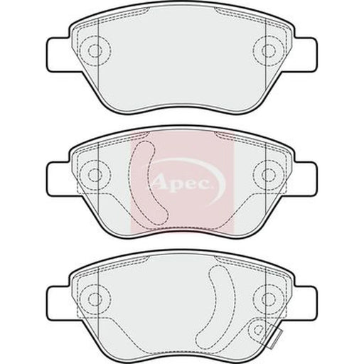 Apec Front Brake Pad Set PAD1521