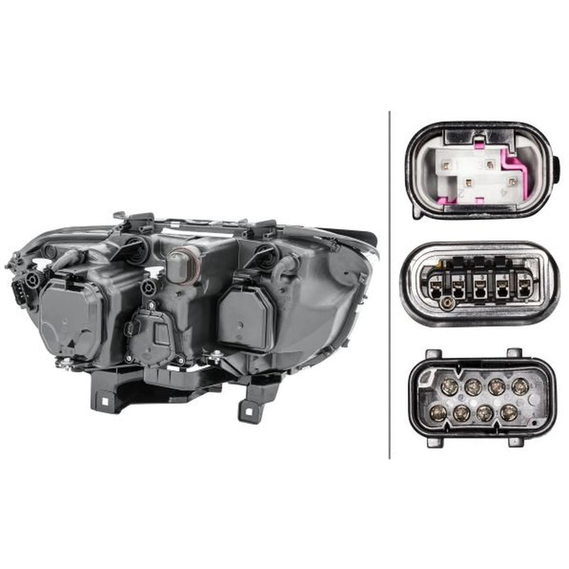 Hella Headlight Headlamp PY21W Left fits BMW 7 2001-2008