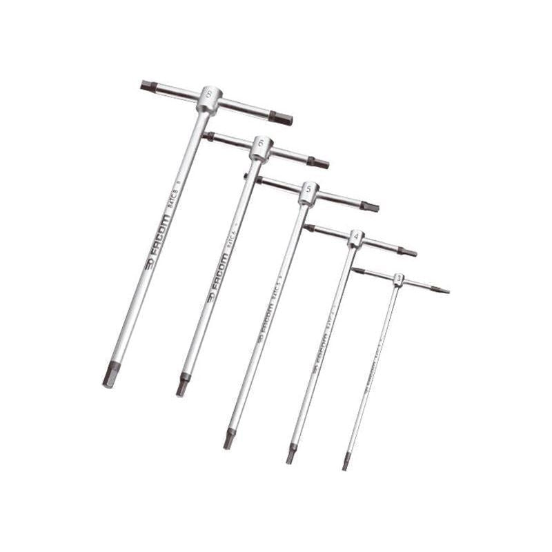 Facom T-Handle Metric Hexagon Key Set, 5 Piece Facom - Town Tools