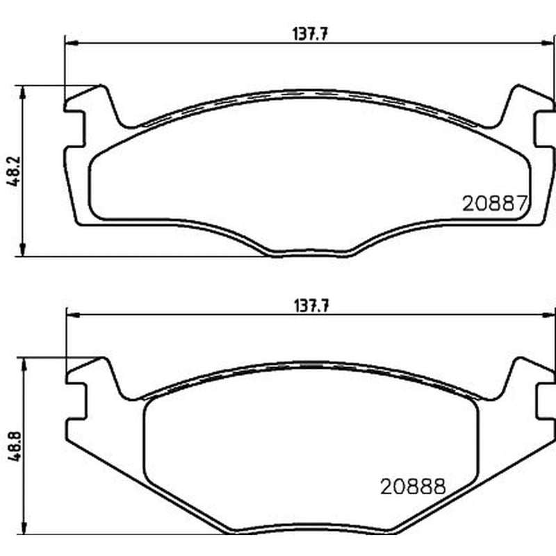 DON Front Brake Pad Set fits Seat Cordoba 1994-2002 1.0 1.4