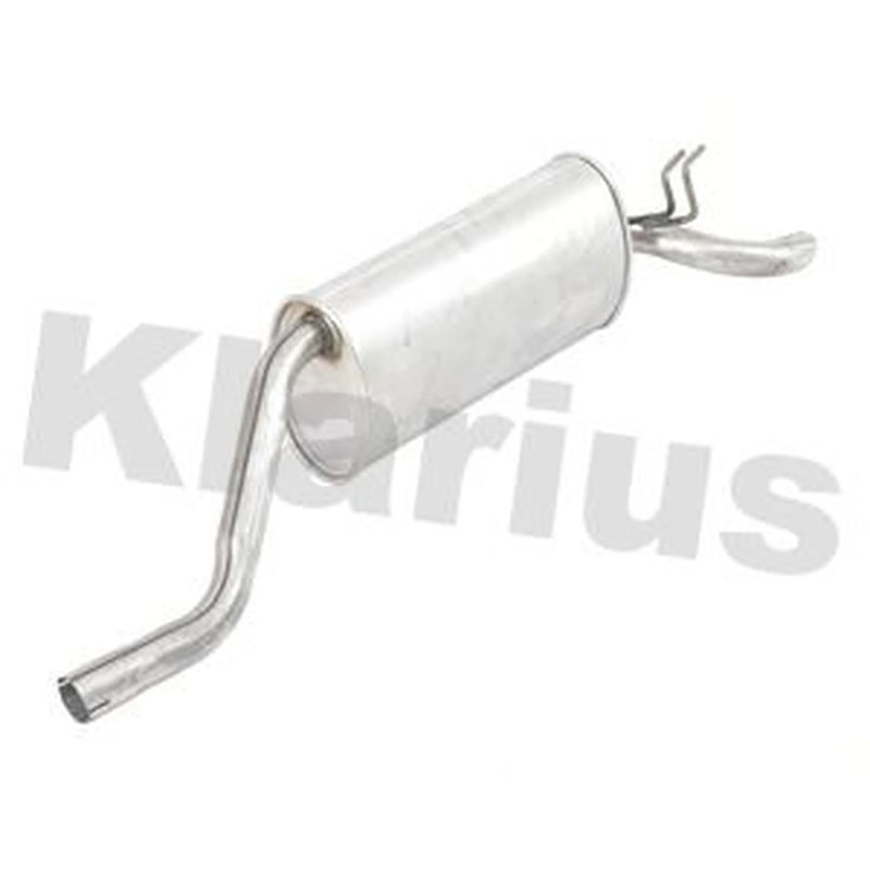 Klarius Box With Tail Pipe Rear fits Fiat Punto 1999-2012 1.2 188.030 188.233