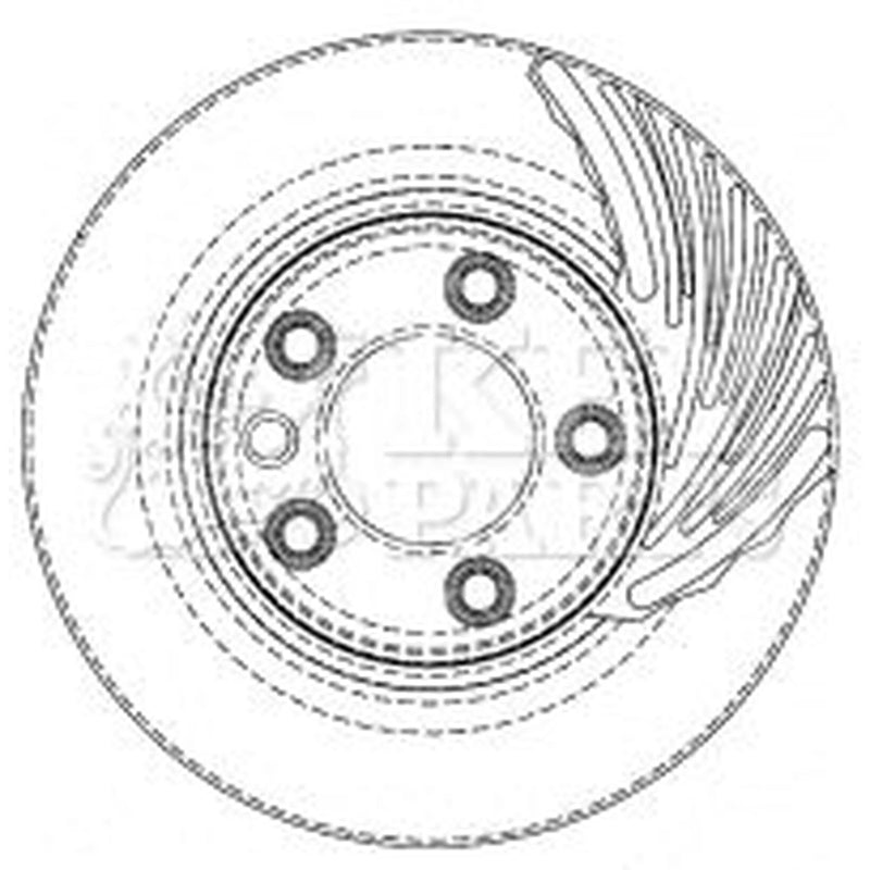 Key Parts Front & Rear Brake Discs & Pads fits VW Touareg 2010-2018 3.0 3.6 4.2