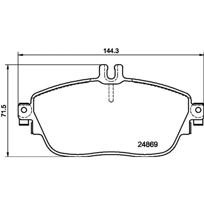 Mintex Front & Rear Pads fits Mercedes-Benz Cla 2013-2019 117.352