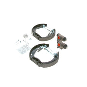 Bosch Brake Shoe Set Axle Kit fits Nissan Micra II 1992-2003 1.0 1.3 1.4