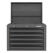 Superline Pro Superline PRO Topchest 5 Drawer - Grey/Black AP26059TG Superline Pro - Dynamic Drive
