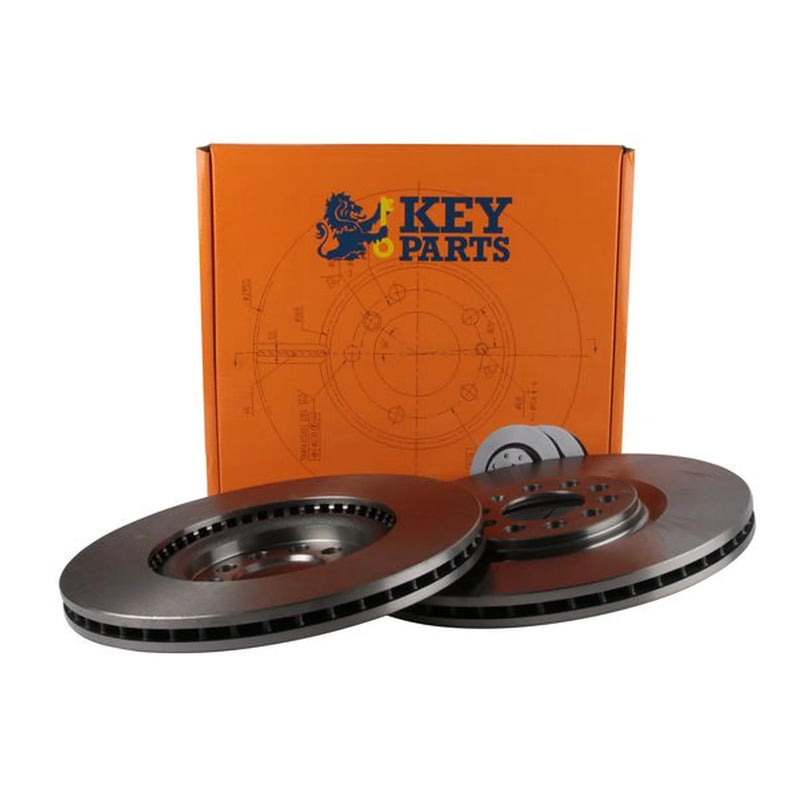 Key Parts Front & Rear Brake Discs & Pads fits VW Bora I 2000-2005 1.9