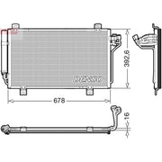 Denso Air Conditioning Condenser DCN44015