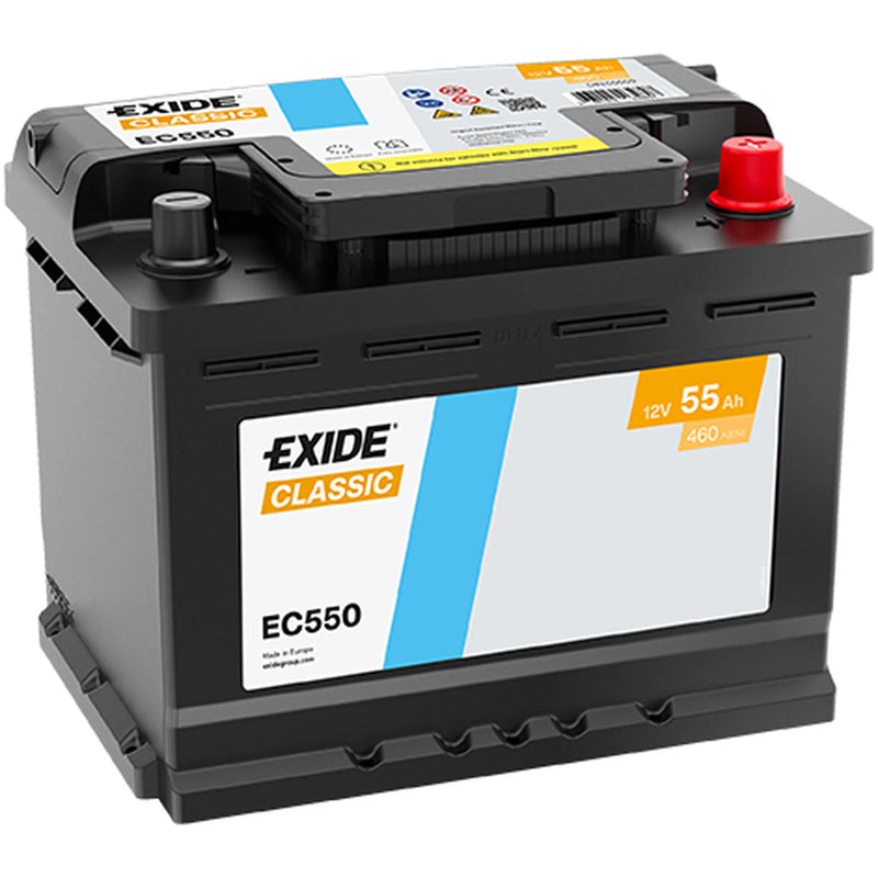 Exide Battery 12V 55Ah 460A EC550