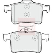 Apec Rear Brake Pad Set fits Jaguar Xf I 2009-2015 5.0