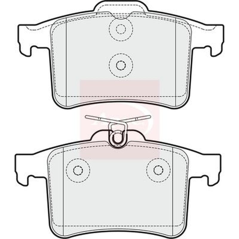 Apec Rear Brake Pad Set fits Jaguar Xf I 2009-2015 5.0