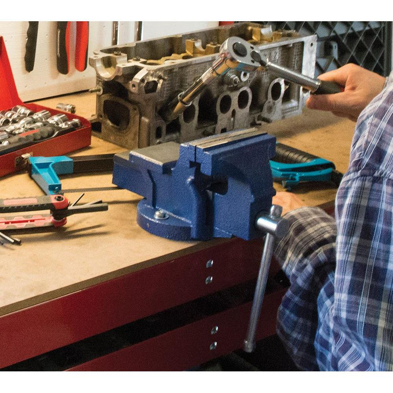 Silverline Workshop Vice 100mm (4") Jaw Capacity 100mm / 5kg Silverline - Dynamic Drive