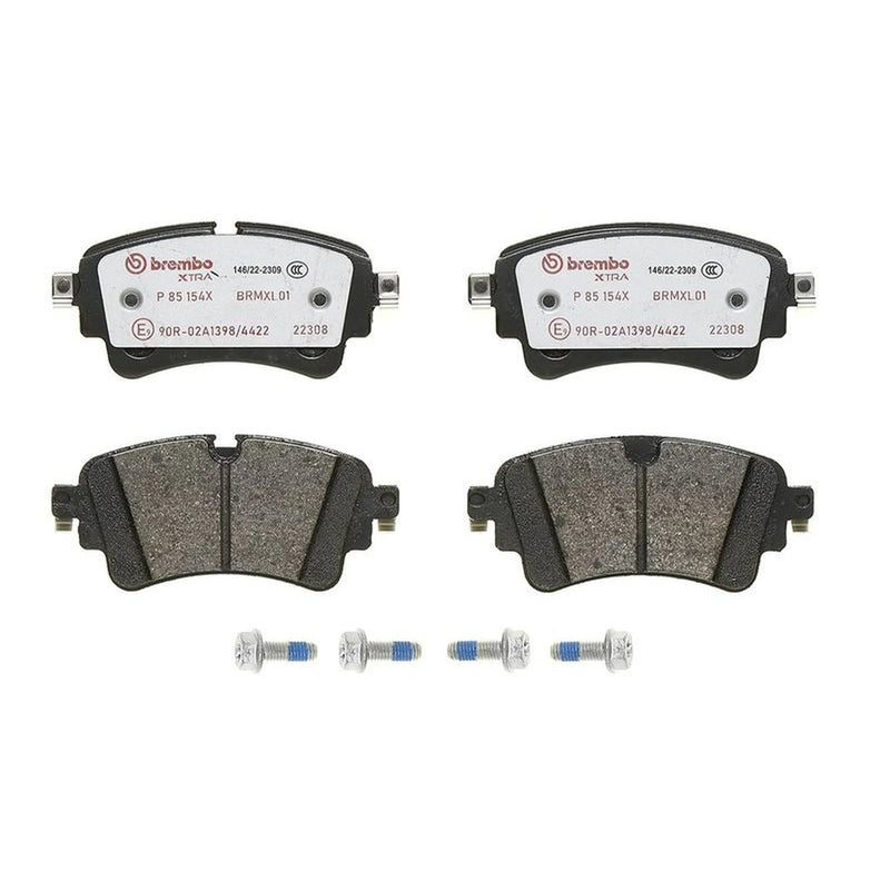 Brembo 4 x Rear Brake Pad Set fits Audi A4 Allroad B9 2016-2020 2.0 3.0
