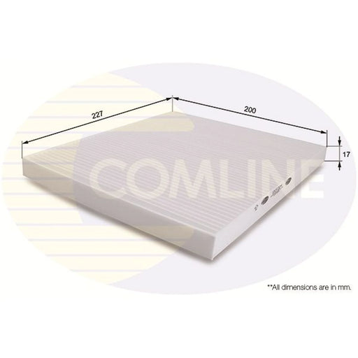 Comline Cabin Air Filter (Pollen Filter) fits Hyundai Accent IV 2010-2018