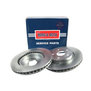 Borg & Beck 2 x Vented Brake Discs fits Suzuki Grand Vitara II 2005-2015