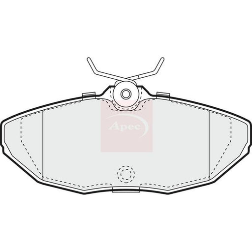 Apec Front & Rear Pads fits Jaguar S-Type II 1999-2007 2.5 2.7 3.0 4.0 4.2