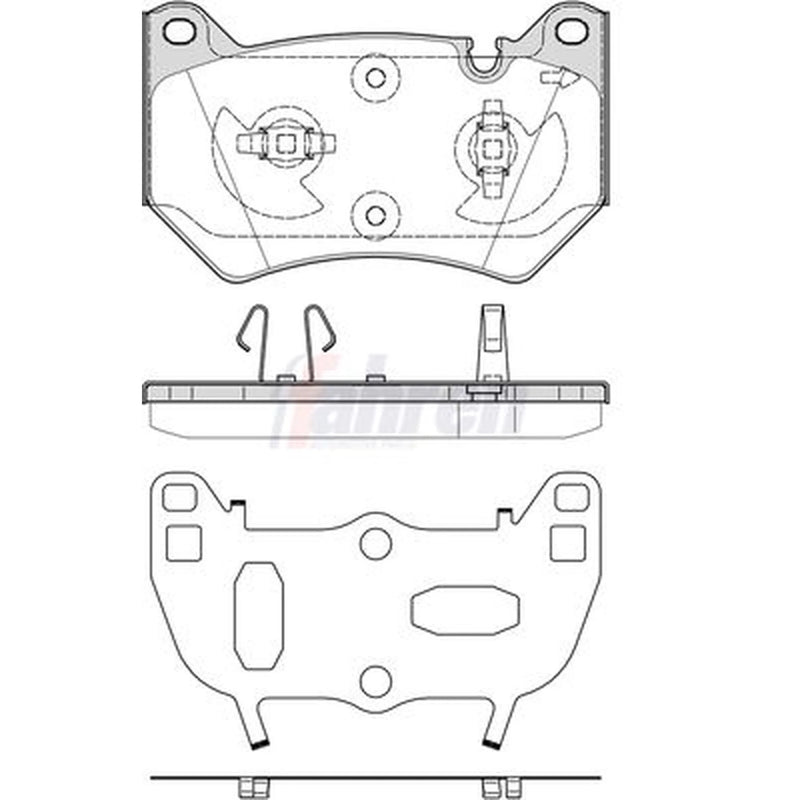 Fahren Front Brake Pad Set FBP4020