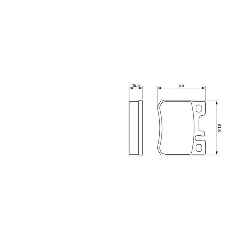 Bosch Front & Rear Pads fits Mercedes-Benz C-Class 1993-2000 202.028