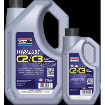 Granville Hypalube C2/C3 Fully Synthetic 5W/30 Mid Engine Oil Additive 5 Litre Granville - Dynamic Drive