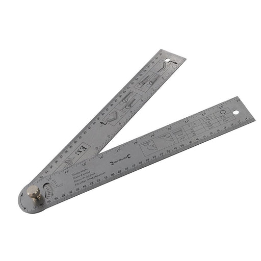 Silverline Easy Angle Protractor Rule 600mm Silverline - Dynamic Drive