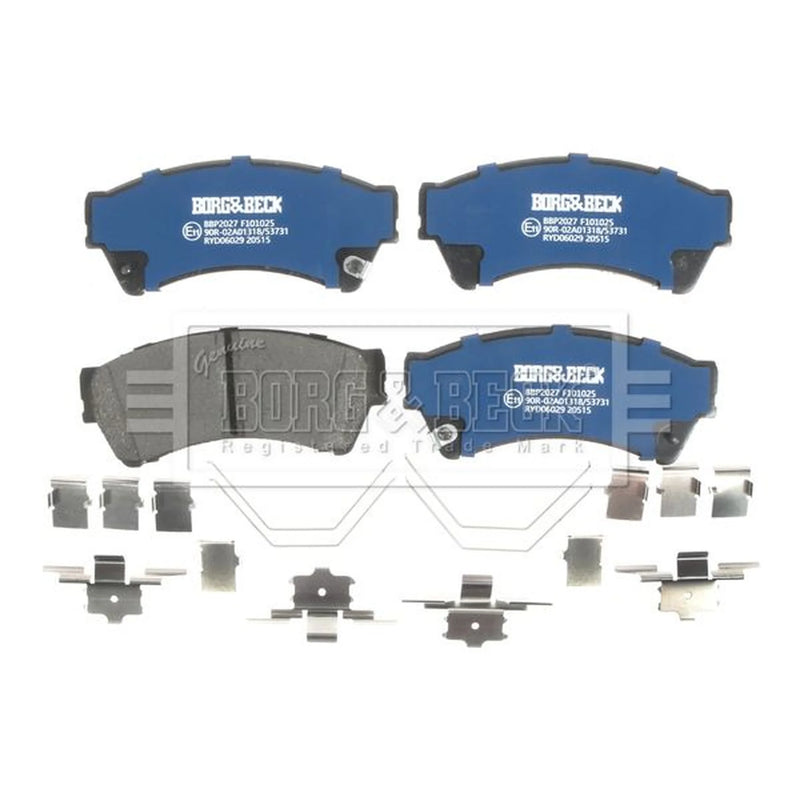 Borg & Beck Front Brake Discs & Pads fits Mazda 6 2007-2013 1.8 2.0 2.2 2.5