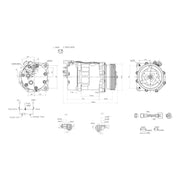 Hella Air Conditioning Compressor fits VW Caddy III 2004-2015 1.6 1.9 2.0