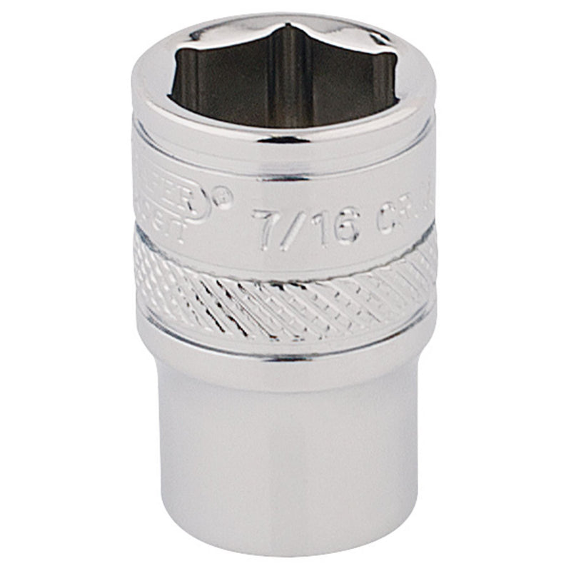 Draper HI-TORQ 6 Point Socket, 1/4" Sq. Dr., 7/16" 48942 Draper - Dynamic Drive