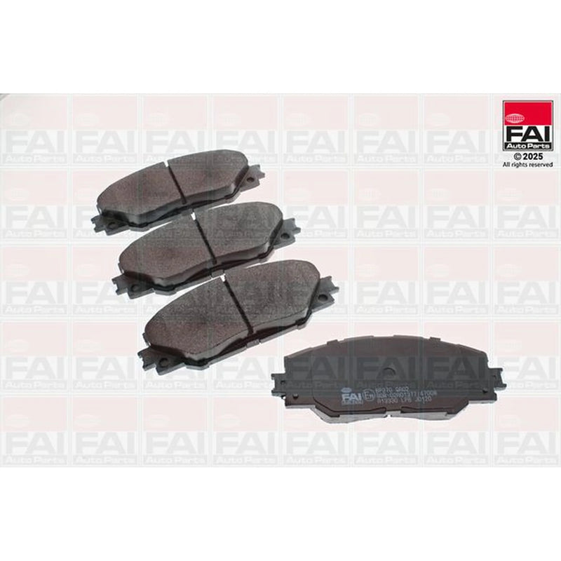 FAI Front & Rear Brake Discs & Pads fits Toyota Auris 2006-2012 1.8