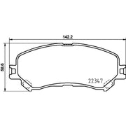 DON Front Brake Pad Set fits Renault Espace V 2015-2023 1.6
