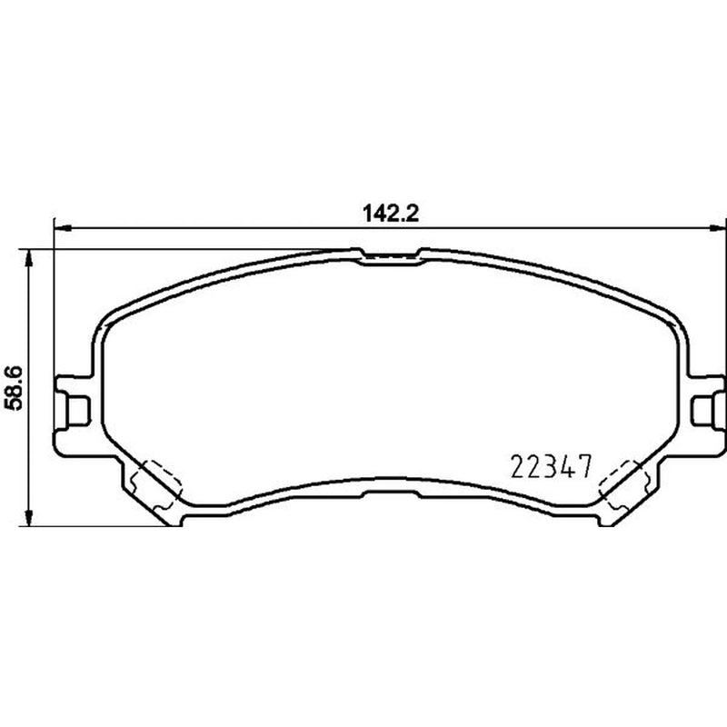DON Front Brake Pad Set fits Renault Espace V 2015-2023 1.6