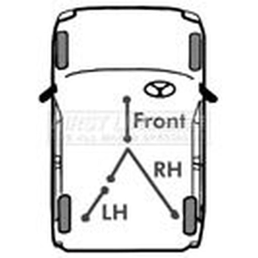 First Line Handbrake Cable Front fits Citroën Dispatch I 1995-2006 1.9 2.0