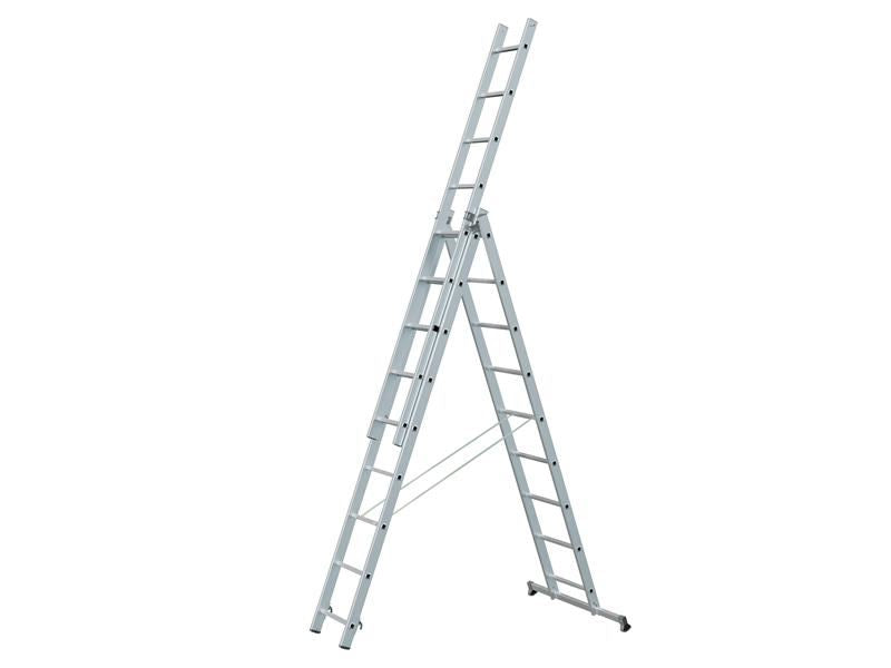 Zarges Light Trade Combination Ladder 3-Part 3 x 8 Rungs Zarges - Dynamic Drive