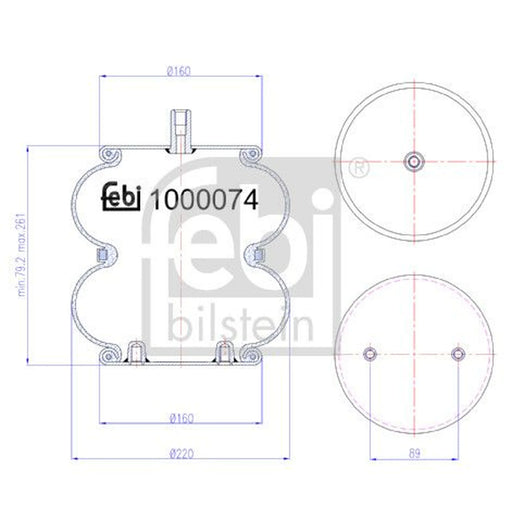 Febi Air Suspension Bellow 1000074