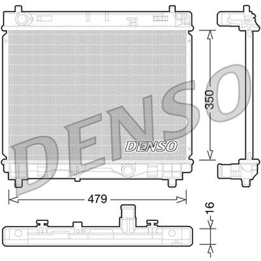 Denso Engine Radiator fits Toyota Urban Cruiser 2009-2014 1.4
