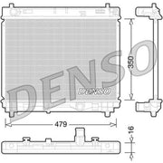 Denso Engine Radiator DRM50059