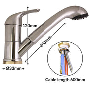 Single Lever Kama Julia Shower Mixer for Caravan/Motorhome Nova - Dynamic Drive