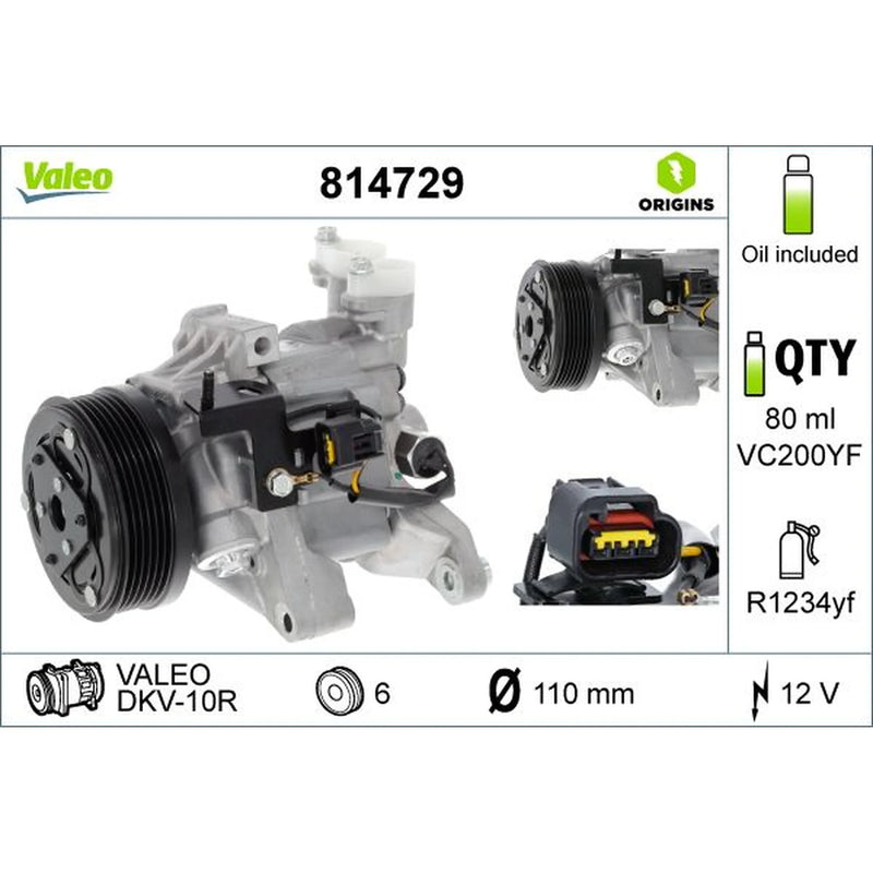 Valeo Air Conditioning Compressor 814729