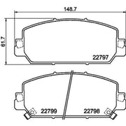 Mintex Front Brake Pad Set fits Honda Cr-V V 2016-2023 1.5 2.0